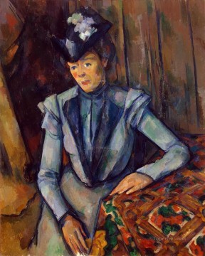 ポール・セザンヌ Painting - ブルー・イン・ブルーの女 マダム・セザンヌ ポール・セザンヌ